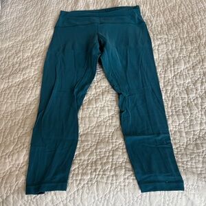 Lululemon Teal High-Waisted Leggings